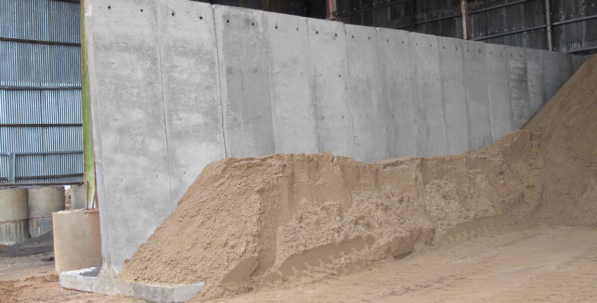 Precast Concrete T Walls Retaining Walls FP McCann