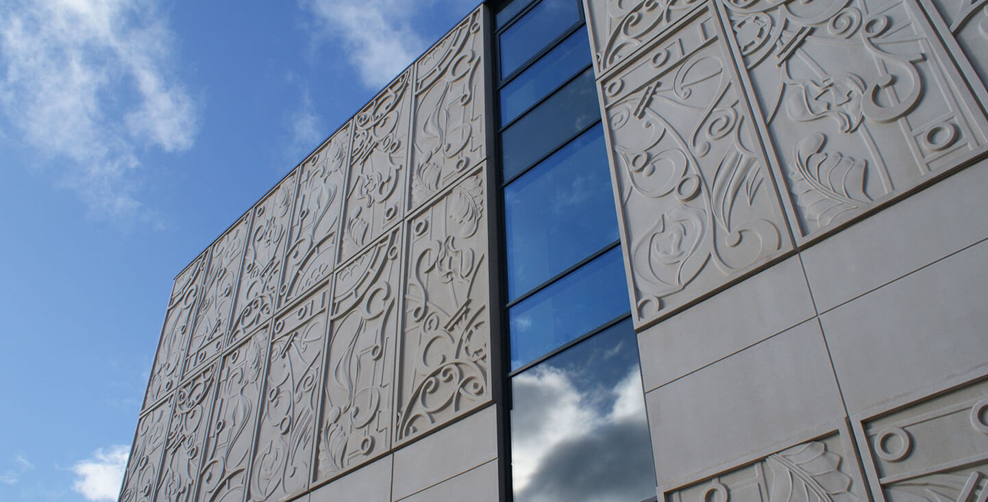 Bespoke-Precast-Concrete-Cladding-Panels-by-FP-McCann-on-Wolverhampton-School-of-Archtiecture