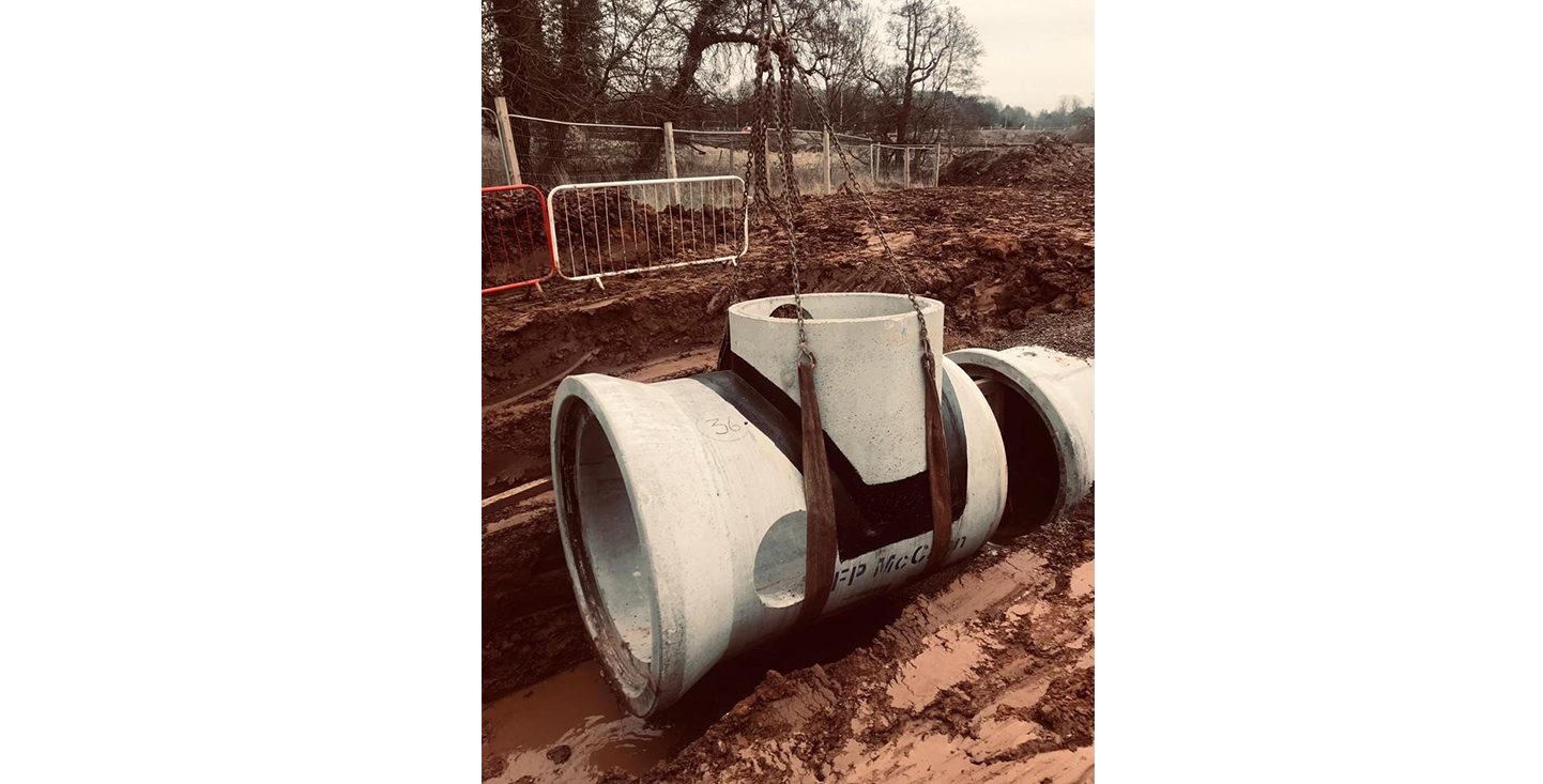 Drainage-system-under-housing-development