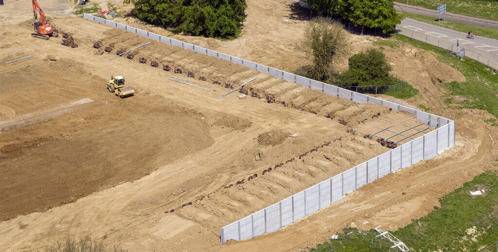 FP McCann s Prestressed Horizontal Walling Panels Utilised On King Post 