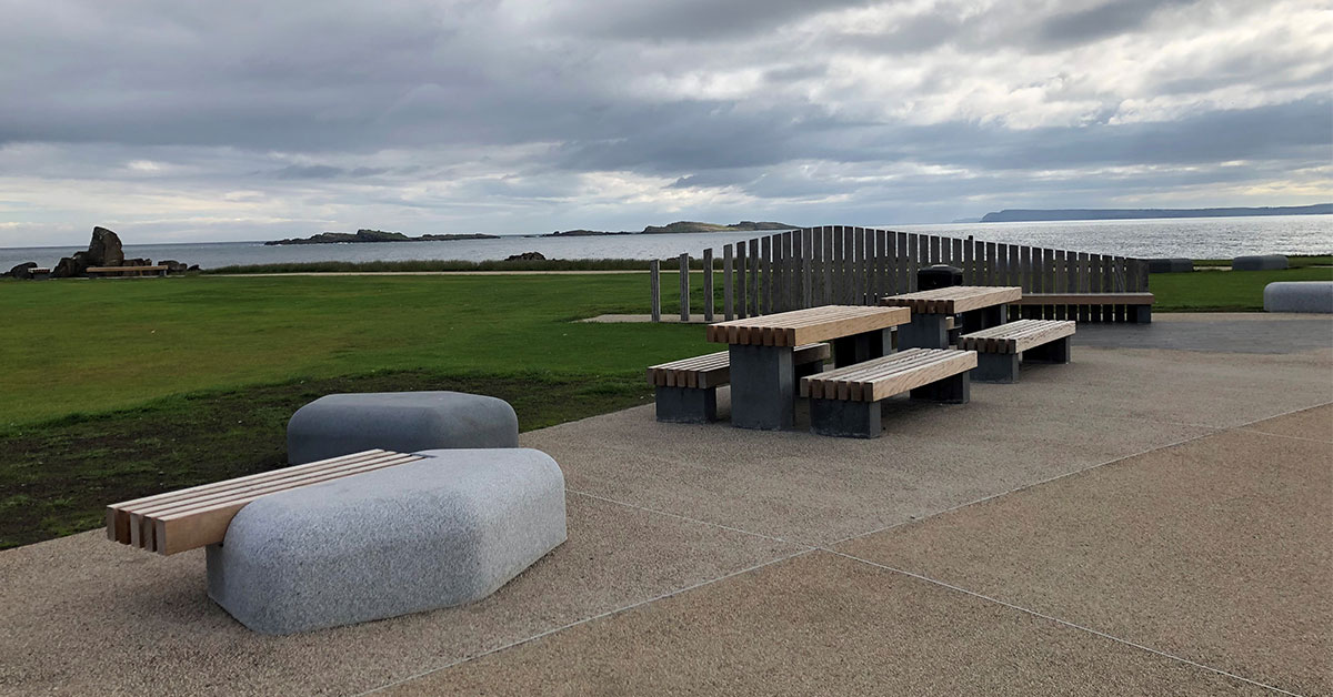 FP-McCann-new-seating-and-picnic-benches-long-the-Portrush-coast