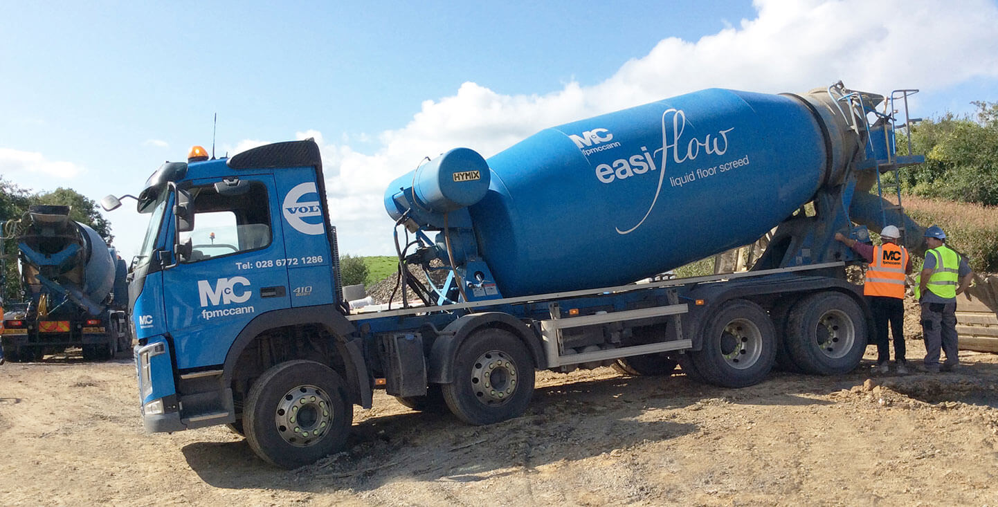 FP-McCanns-lorry-delivering-ready-mix-concrete-to-Bluebell-Glade-Housing-Development-in-Lisbellaw
