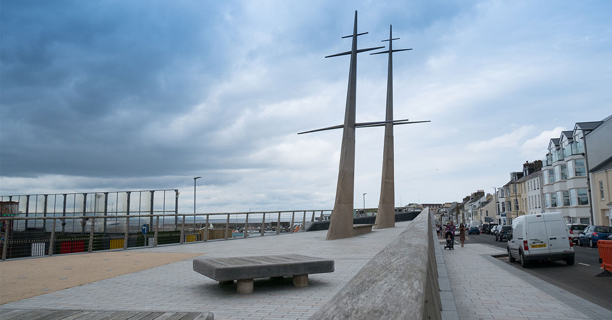 Portrush-Public-Realm-new-seating-and-paving