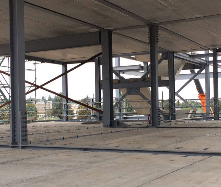Precast Hollowcore Flooring system installed on new University Campus Precast Hollowcore Flooring system installed on new University Campus