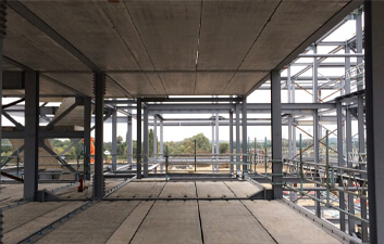 Precast Hollowcore Flooring system installed on new University Campus4-feature