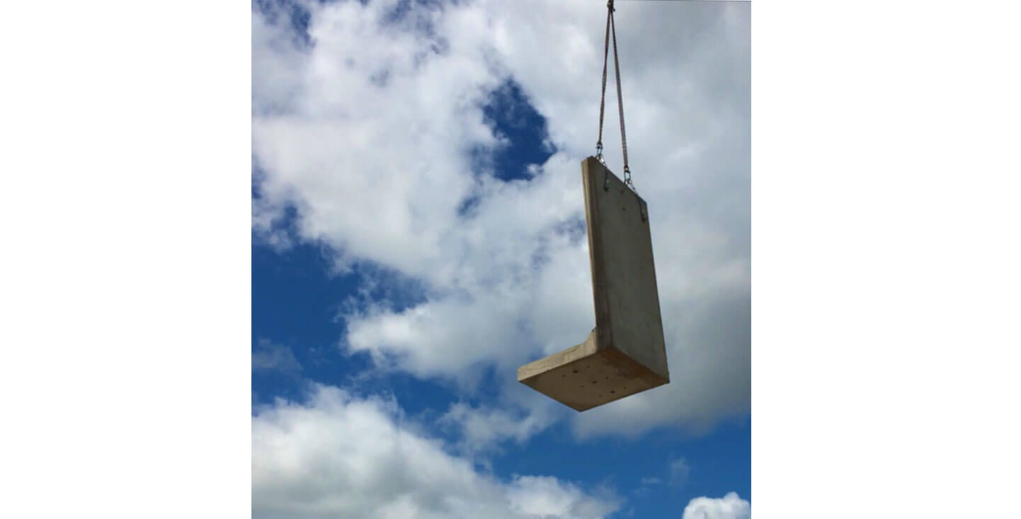 L Walls Form Flood Defence for Pembroke Substation