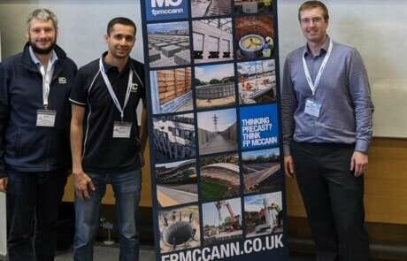 Dr Ross McWhirter, Mr Muddasar Anwar representing FP McCann and Dr Richard Gault of Queen's University Belfast at the FP McCann sponsored 24th Image Machine Vision and Image Processing conference.