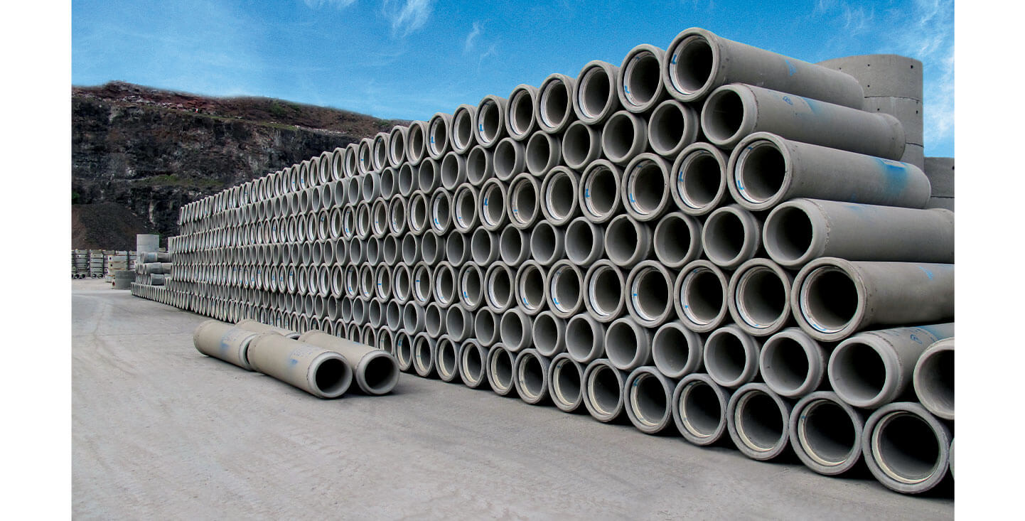 FP McCann Knockloughrim Depot Precast Concrete Pipes