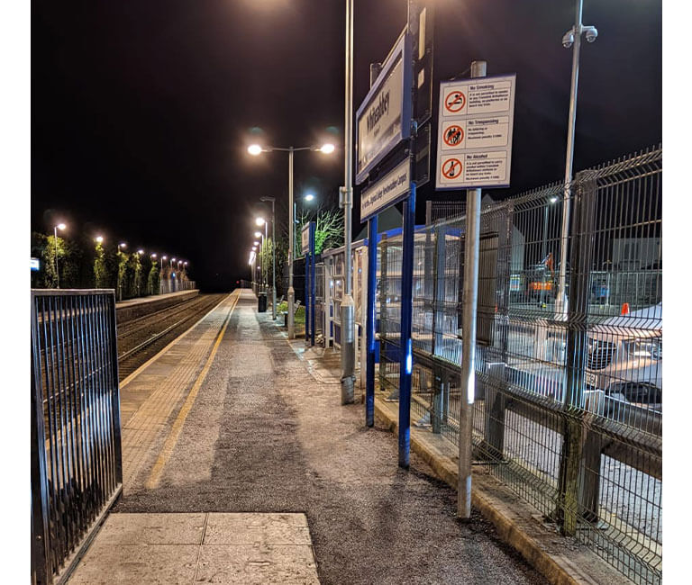 FP McCann Whiteabbey Platform Station Trough Duct Installation