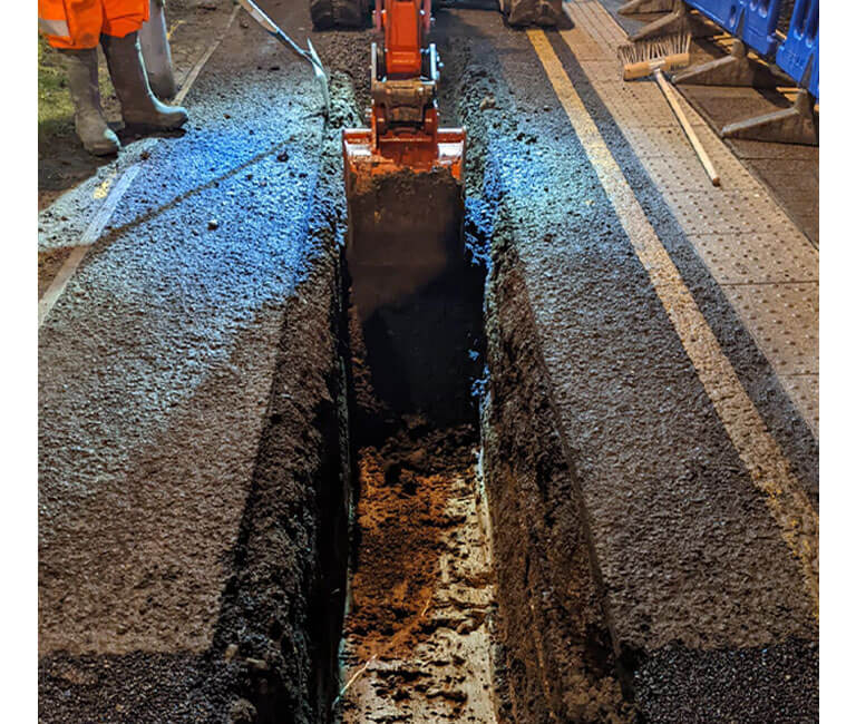 FP McCann Multi Duct Reinstatement Trough Digging