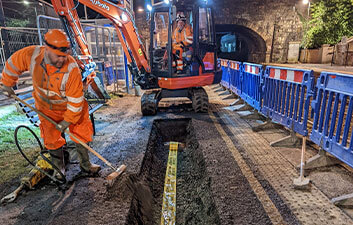 FP McCann Multi Duct Reinstatement at Whiteabbey Station Platform
