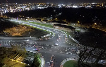 Ebrington New Entrance Boundary Treatment Works, Ebrington at Night