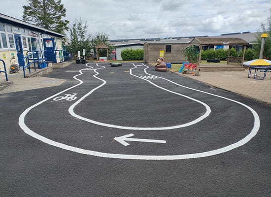 line-painting-at-ballymena-nursery-school-playground Line Painting at Ballymena Nursery School Playground