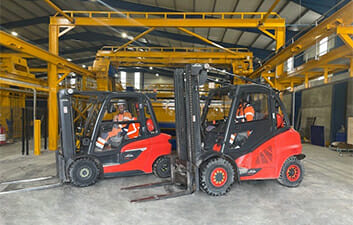 FP McCann Sustainability Strategy Electric and Gas Forklift Trucks