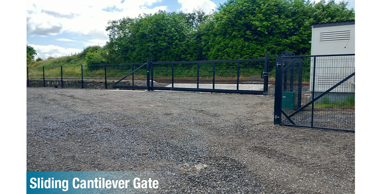 Sliding Cantilever Gate at Killagan P-Way Railway Compound upgrade works