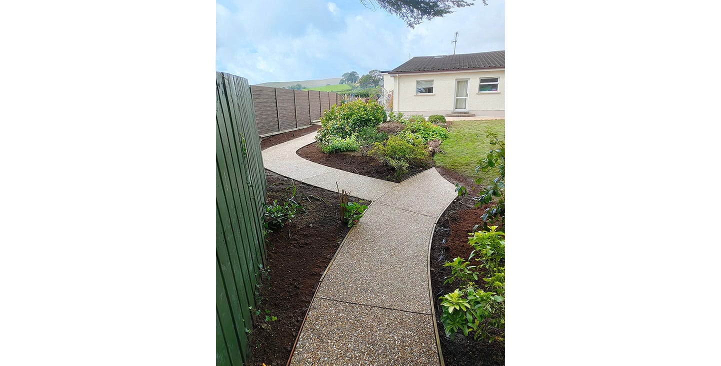 FP McCann Concrete Exposed Aggregate Pathway
