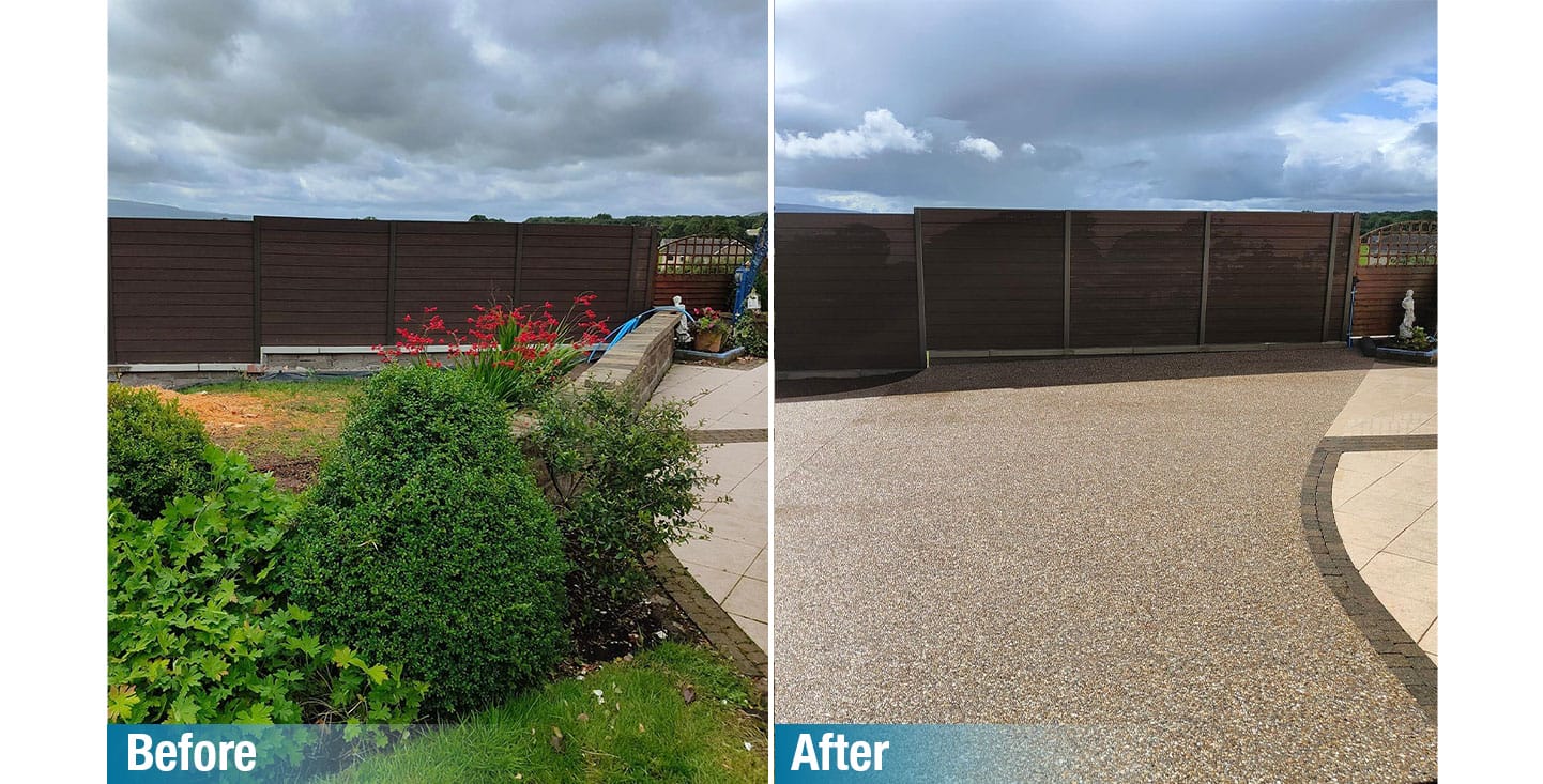 FP McCann Concrete Exposed Forest Flint, Glenshane Road Before & After
