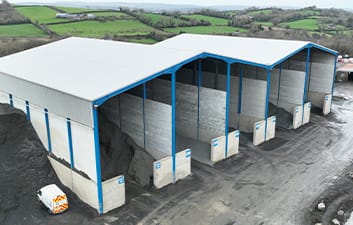 FP McCann Bradley's Quarry Aggregate Storage Shed