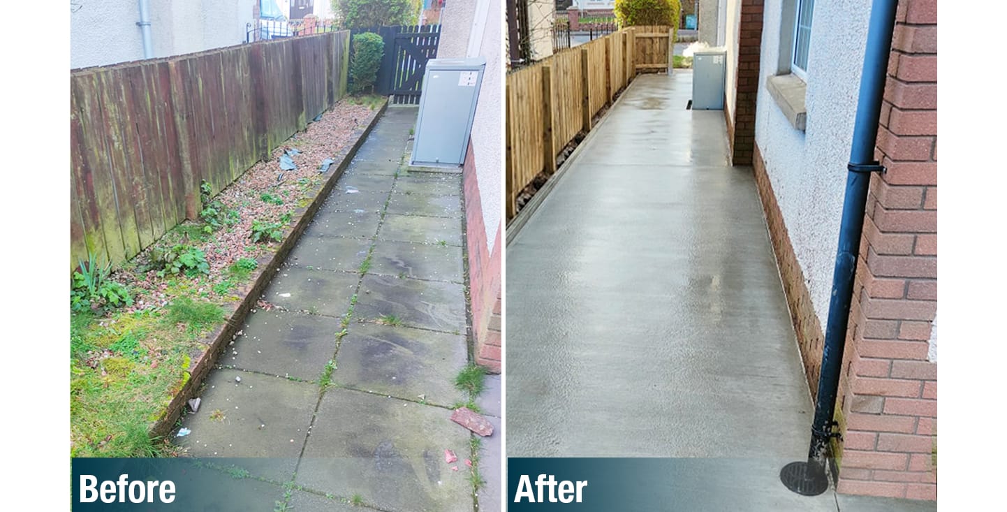 FP McCann Brushed Concrete Pathway DMC Decorative Concrete Dungiven