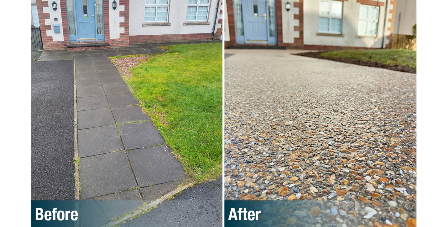 FP McCann Concrete Exposed Front Drive Transformation