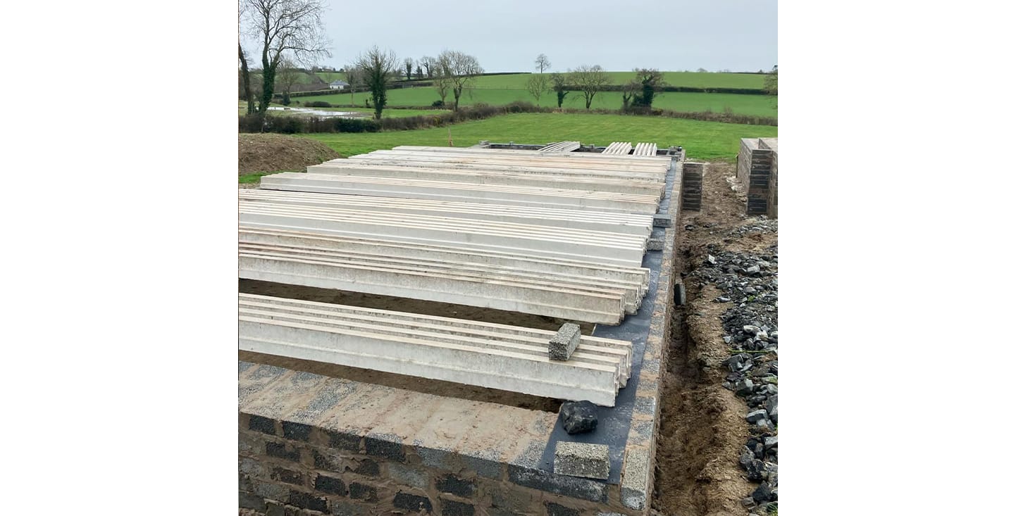 FP McCann T Beams, Armagh New Build House