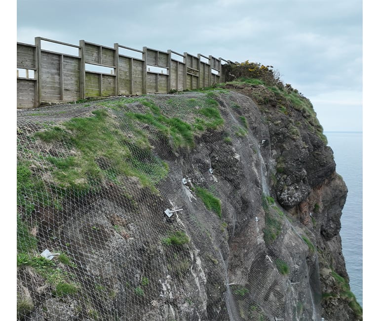 FP McCann Gobbins RT Project Cliff Top Path Fencing