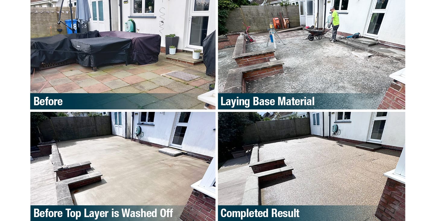 FP McCann Concrete Exposed Laying Process Before & After Progress