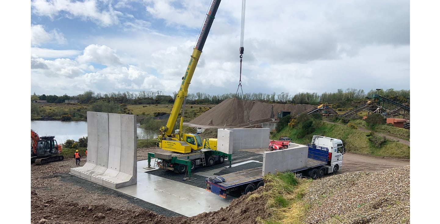 FP McCann Precast Concrete L Walls Retaining Wall