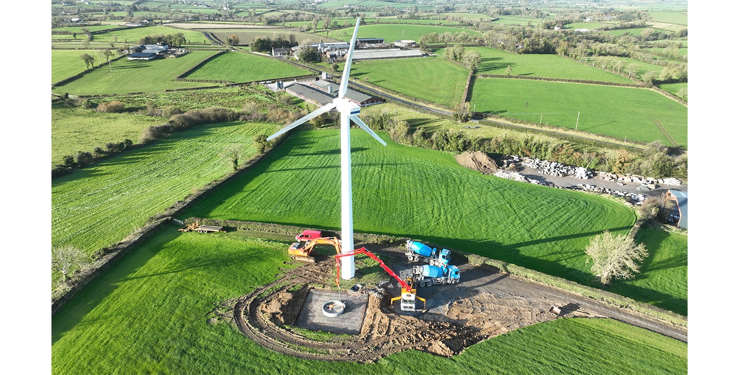 FP McCann Concrete Pour, Wind Turbine Base, Armagh