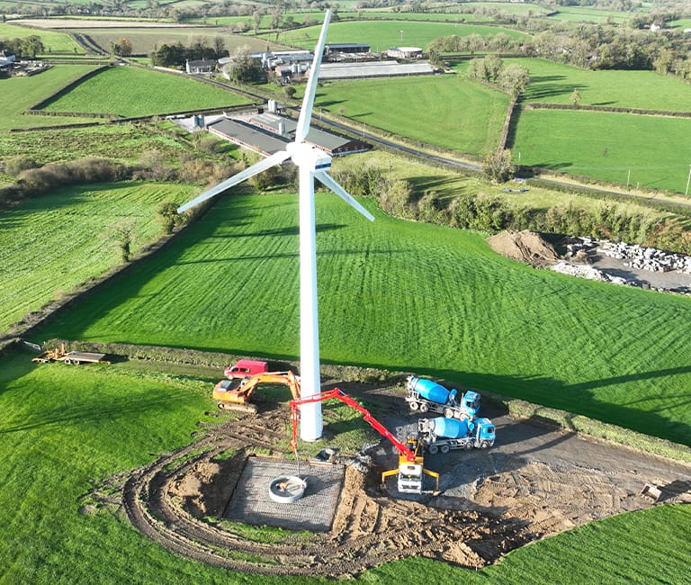 FP McCann Concrete Pour, Wind Turbine Base, Armagh