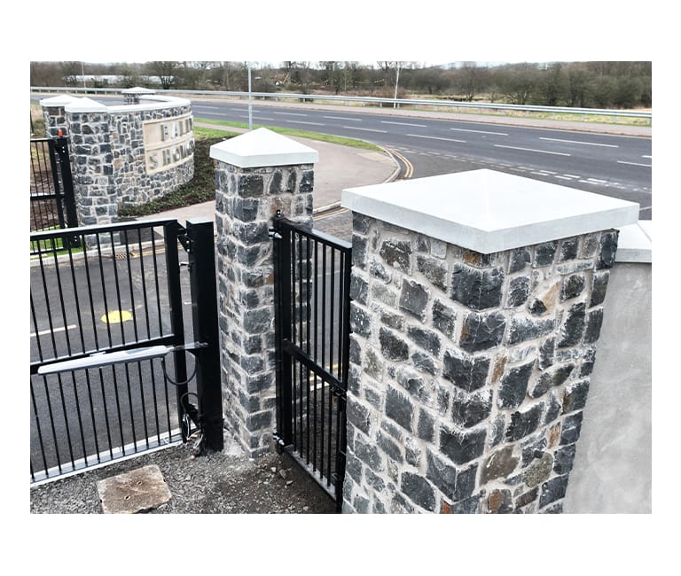 FP McCann Causeway Basalt Stone Cladding, Ballymena Showgrounds Entrance