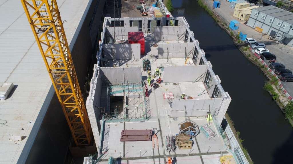 PCC panelsPrecast concrete construction offers rapid assembly and inherent fire resistance. Source FP McCann Build of Selly Oak Student Accommodation Precast concrete construction offers rapid assembly and inherent fire resistance. Source FP McCann Build of Selly Oak Student Accommodation