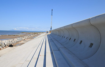 FP McCann Rossall Sea Defence Walls