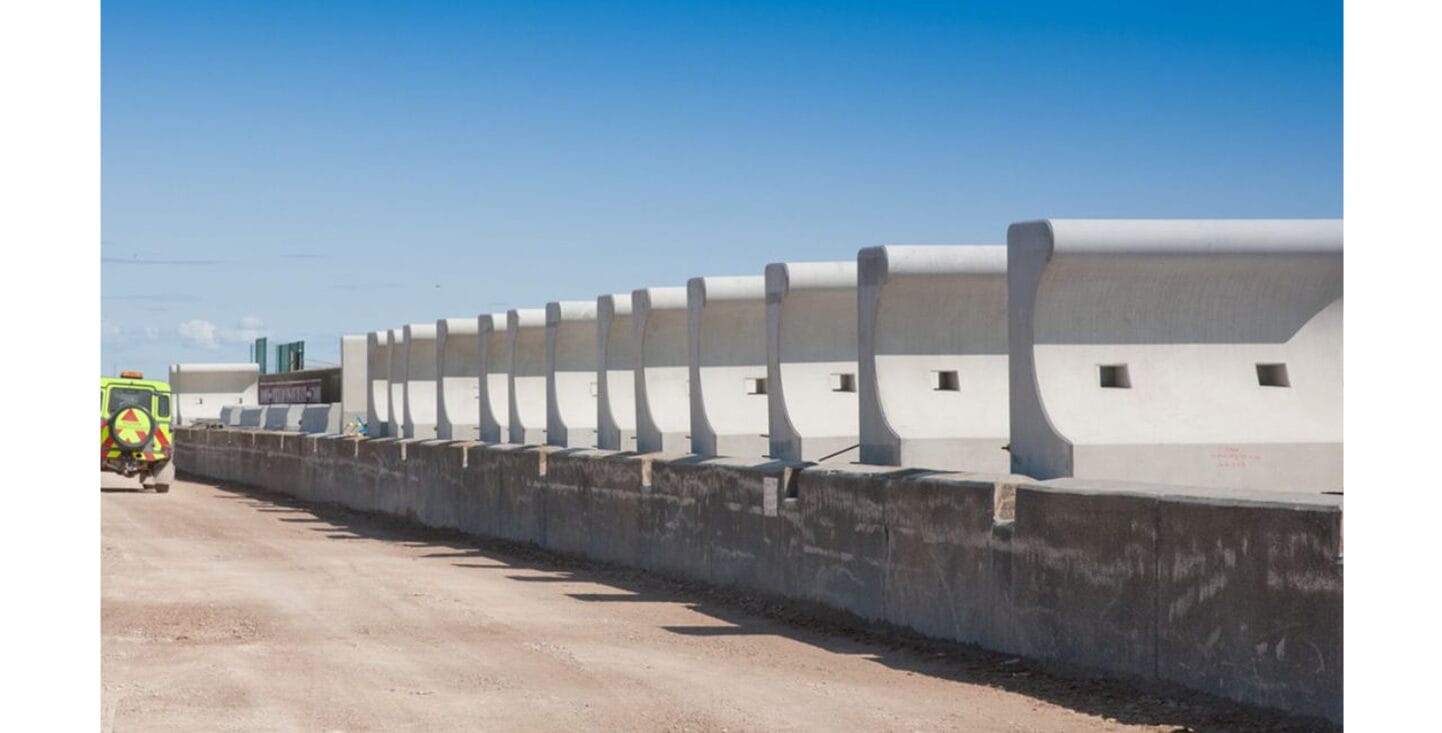 FP McCann Rossall Sea Defence Walls