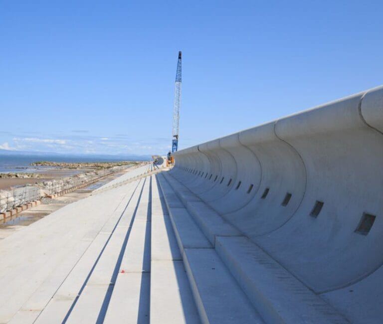 FP McCann Rossall Sea Defence Walls