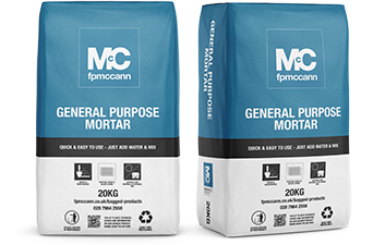 FP McCann General Purpose Mortar for use in UK/NI Masonry Applications