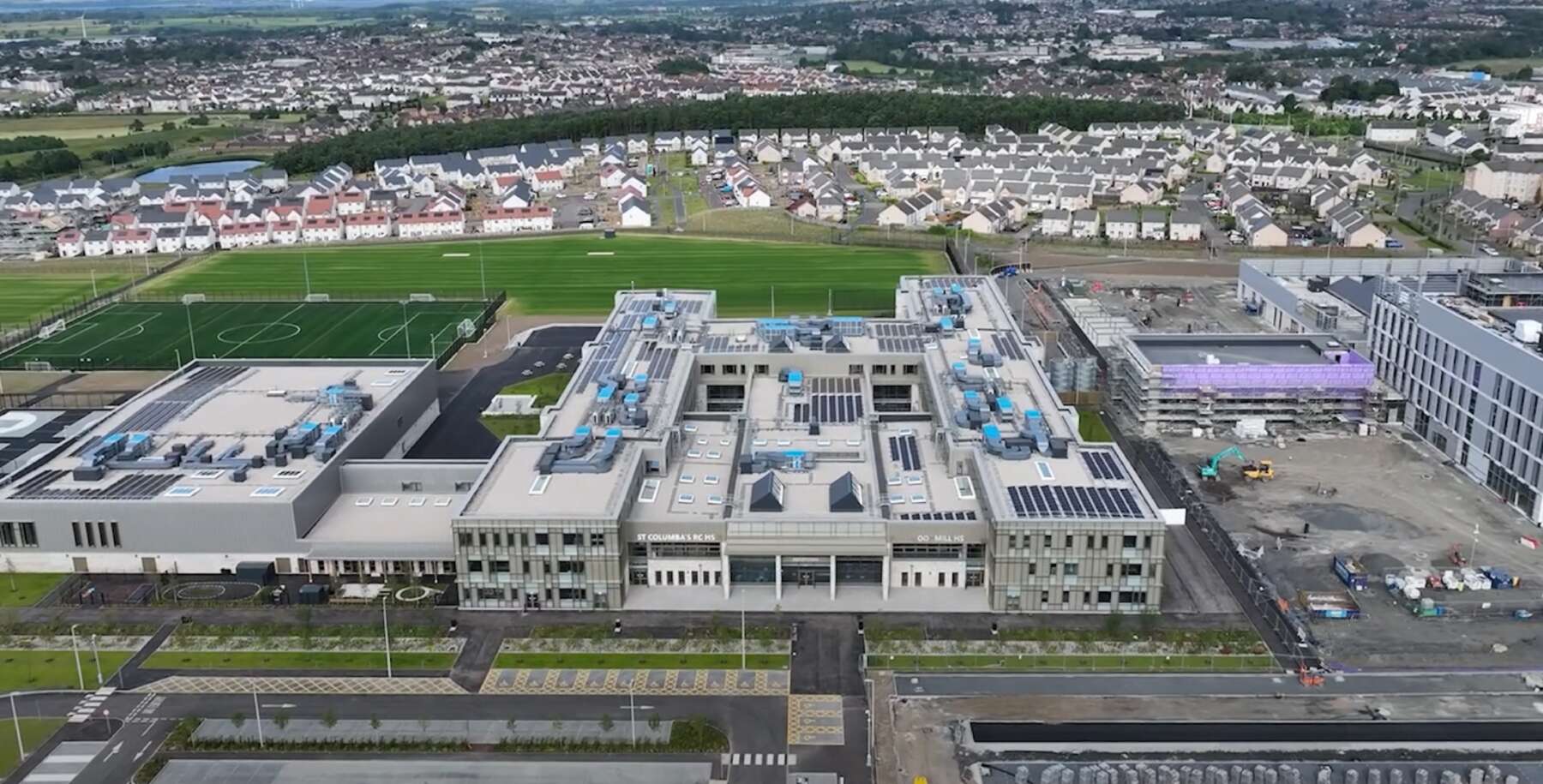 aerial-shot-dunfermline-education-campus-scotland-fp-mccann