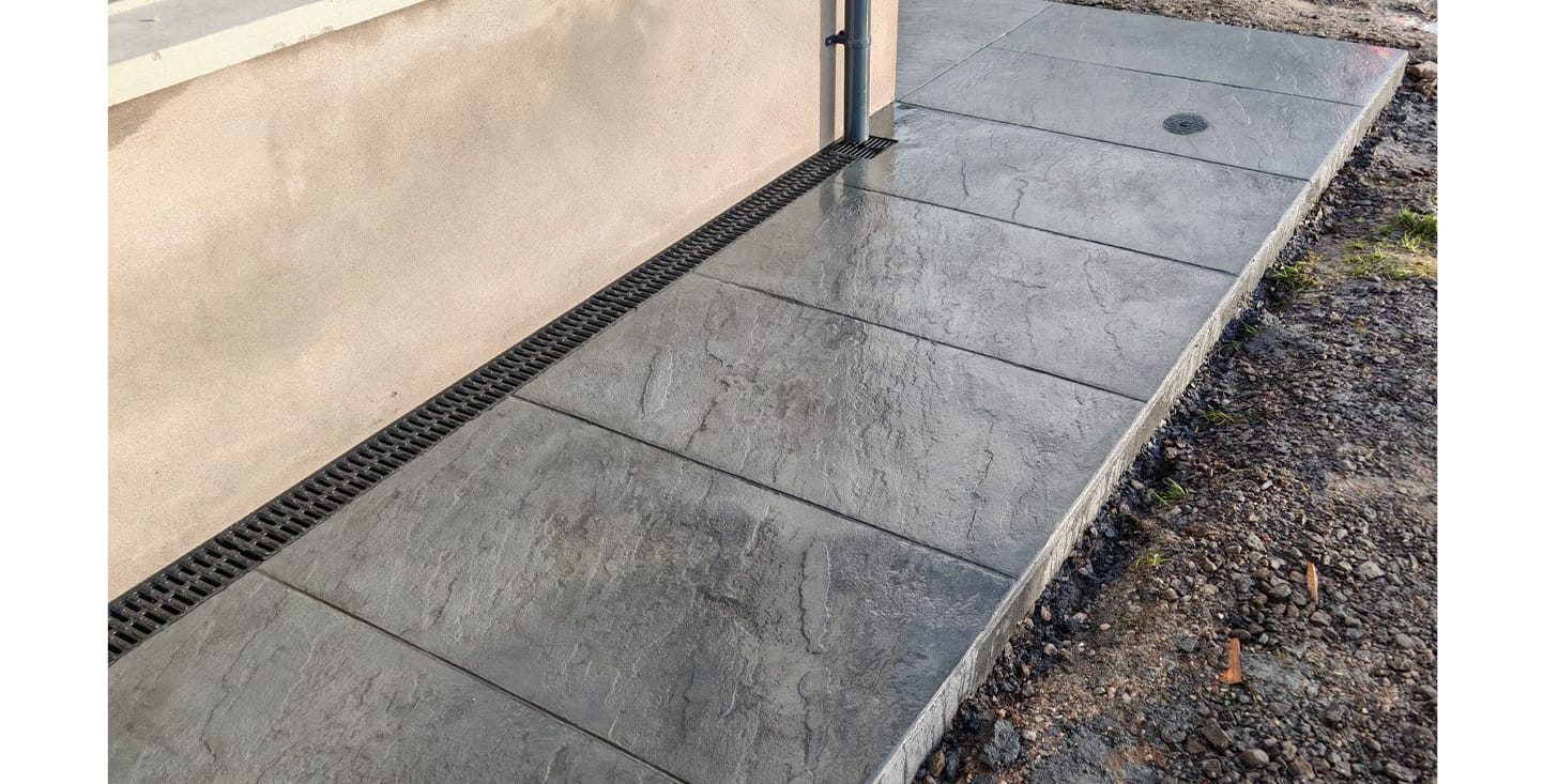 Porcelain Tile Effect Imprinted Concrete, FP McCann