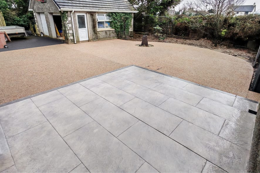 stamped-coloured-concrete-patio-fp-mccann Stamped Coloured Concrete Patio - Landscaping Materials, FP McCann