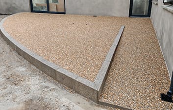 Step and Ramp Installed using FP McCann's Exposed Aggregate Concrete