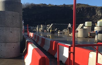Depot safety barriers