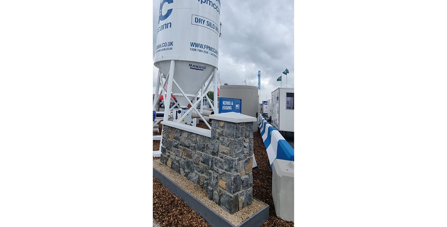 blue and white safety barriers separation barriers in use at Balmoral Show