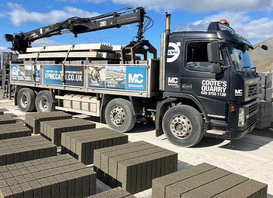 precast-concrete-flooring-beam-and-block-armagh-fp-mccann Beam and block flooring ready for delivery from FP McCann's Coote's Depot in County Armagh