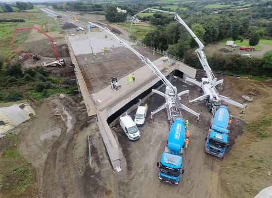 commercial-concrete-supply-knockloughrim-quarry-magherafelt FP McCann ready mix concrete supply for large commercial construction projects from Knockloughrim Quarry, Magherafelt, County Derry / Londonderry