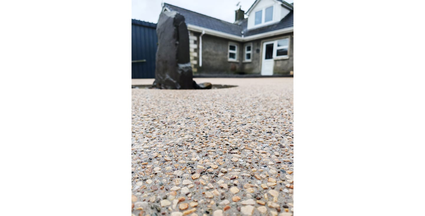 FP McCann's Lite Gold Concrete Exposed in a garden area, Randalstown