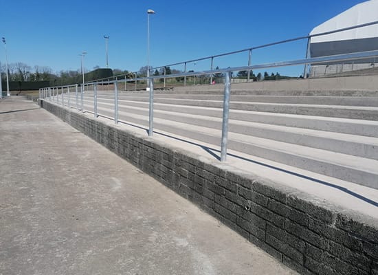 ready-mix-concrete-delivery-county-derry Local sports club project supplied by FP McCann Knockloughrim Quarry