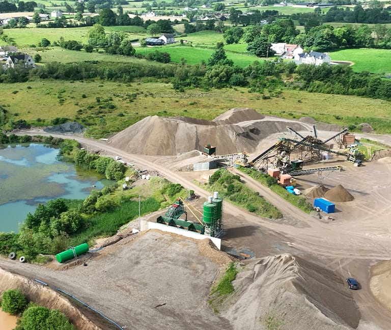 fp-mccann-omagh-depot-ready-mix-county-tyrone FP McCann's Omagh Ready Mix Depot in County Antrim, Aerial View