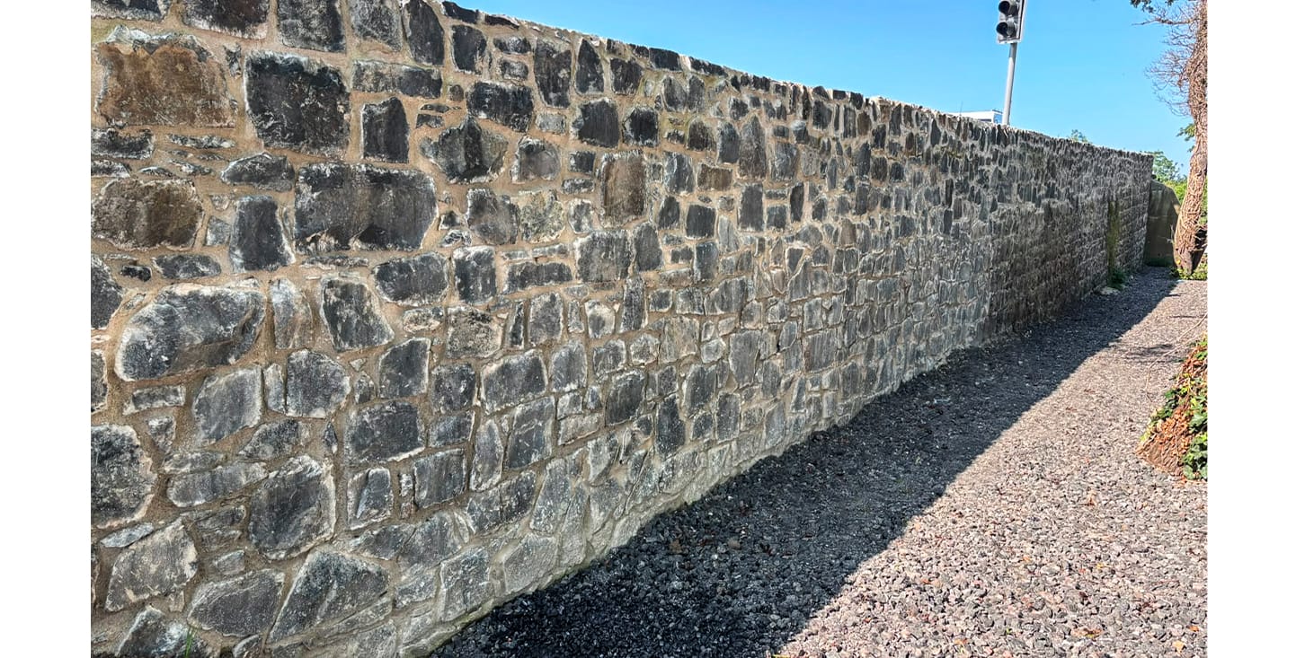 FP McCanns Basalt Stone in use at a project in Derry/Londonderry