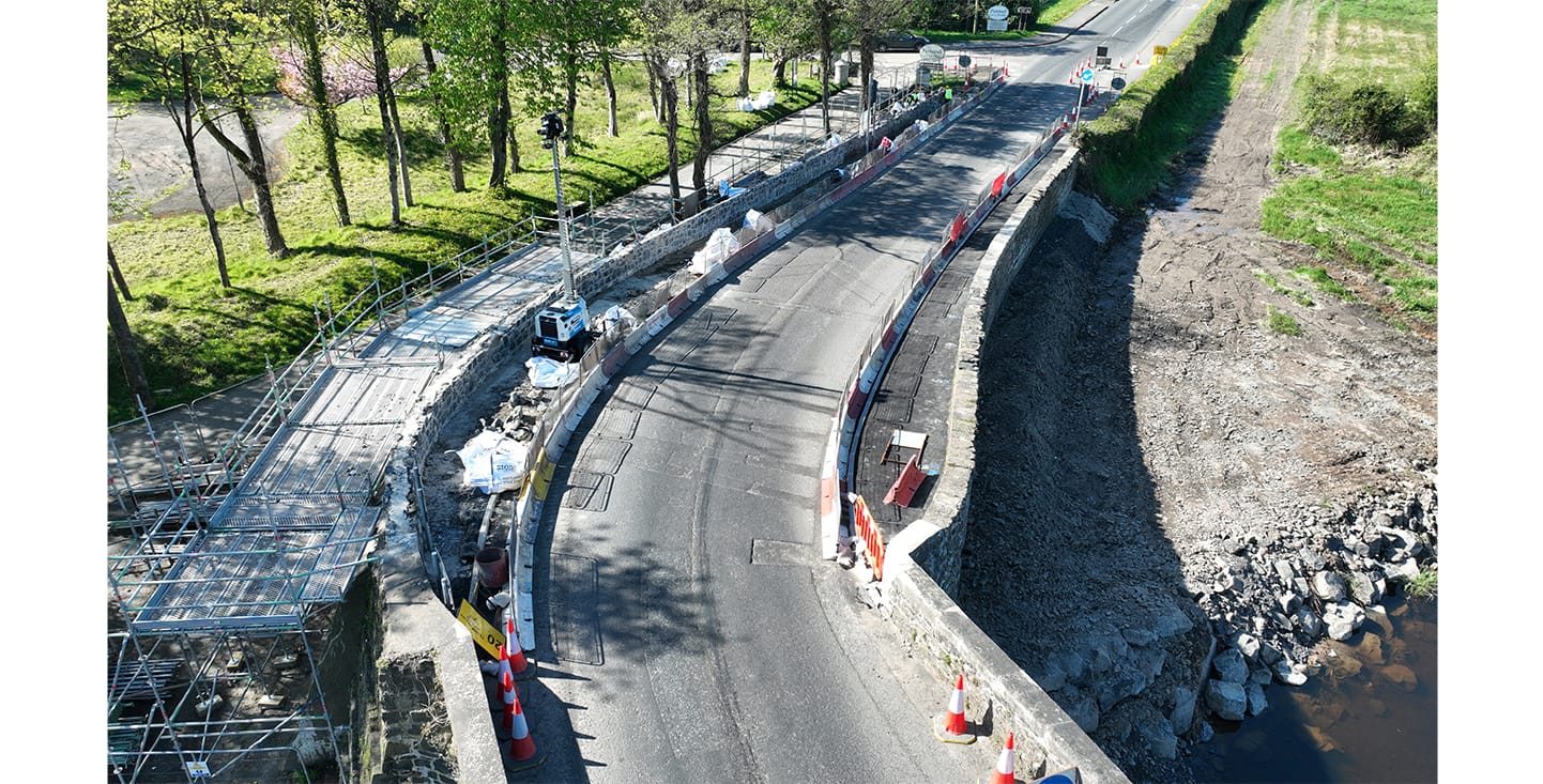 FP McCanns Basalt Stone has been used to restore historical Kilrea Bridge