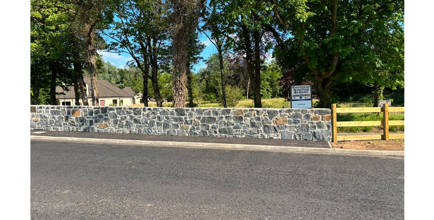 Basalt stone provided to stone solutions by FP McCann used to restore 18th century Bridge